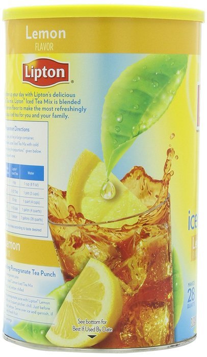 Lipton Iced Tea Mix, Lemon 28 qt(pack of 2) N6