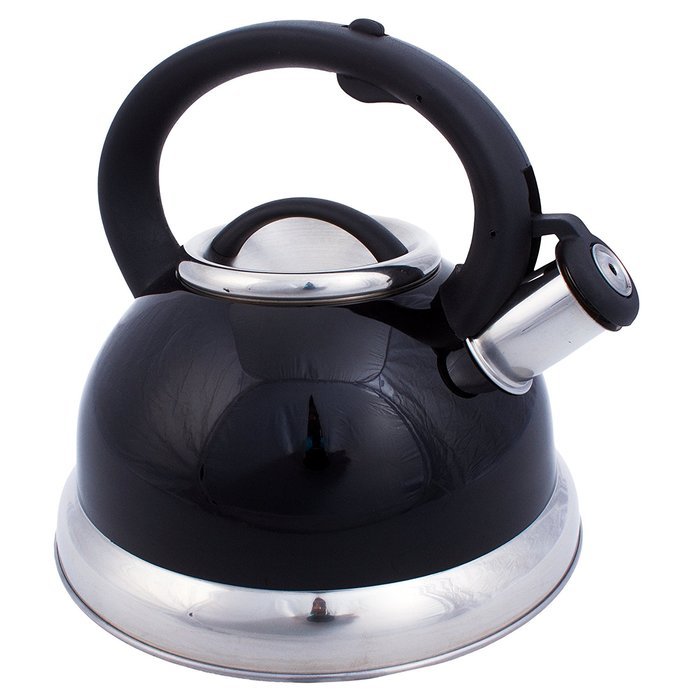 Stainless Steel Whistling Tea Kettle or Tea Maker w/ Encapsulated Base 2.8 Liter (Copper) N4