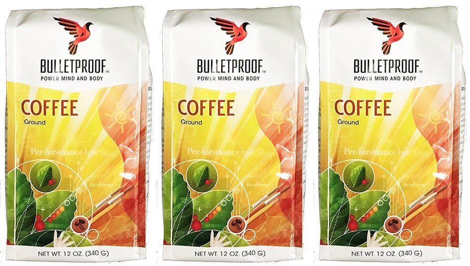 Bulletproof Ground Coffee 12 Ounce (Pack of 3)
