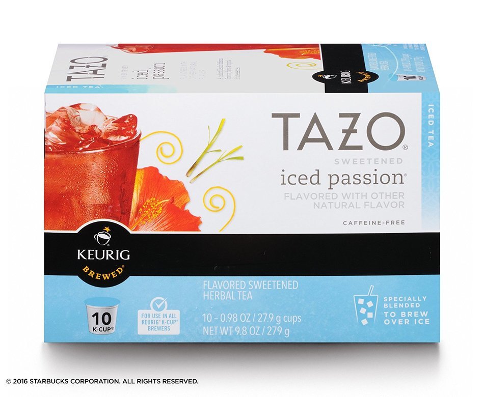 Tazo Sweetened Passion Iced Tea, K-Cup for Keurig Brewers, 60 Count N2