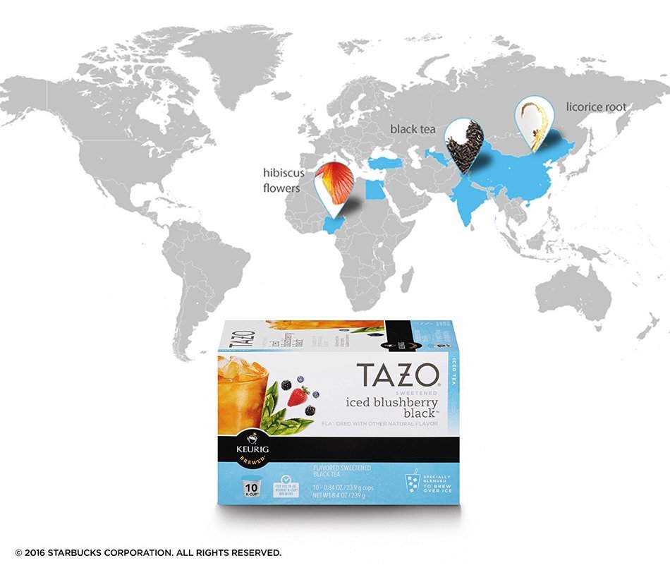 Tazo Sweetened Passion Iced Tea, K-Cup for Keurig Brewers, 60 Count N15