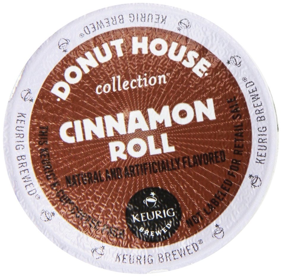 Donut House Collection Coffee, Cinnamon Roll, K-Cup Portion Count for Keurig K-Cup Brewers, 24-Count N3