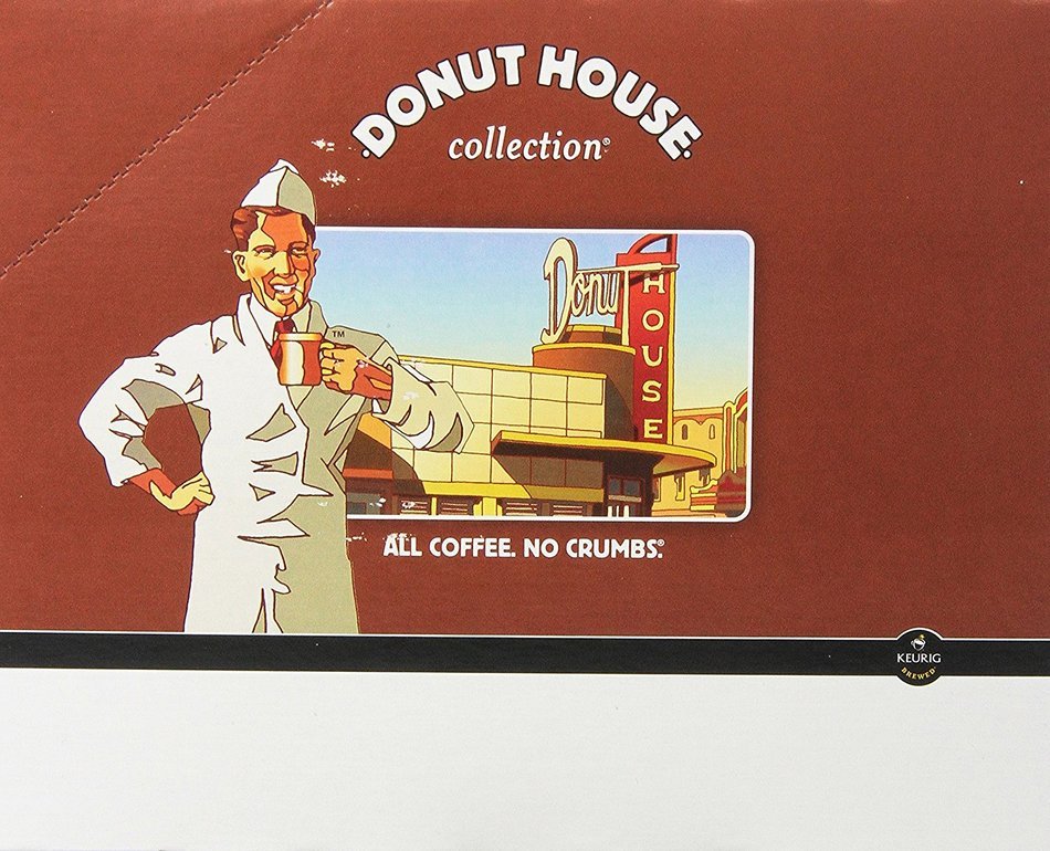 Donut House Collection Coffee, Cinnamon Roll, K-Cup Portion Count for Keurig K-Cup Brewers, 24-Count N5