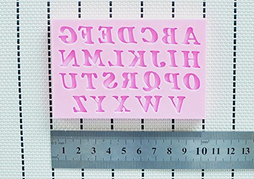 26 English Letters Shape Fondant 3d Molds Silicone Mold Cake candle Moulds chocolate Moulds bakeware N5