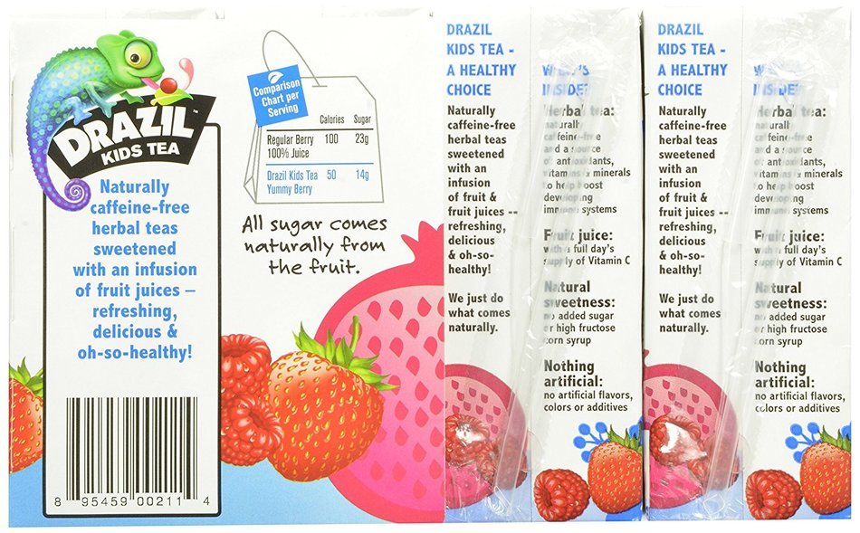 Drazil Kids Tea Variety Pack, 216 Ounce N3