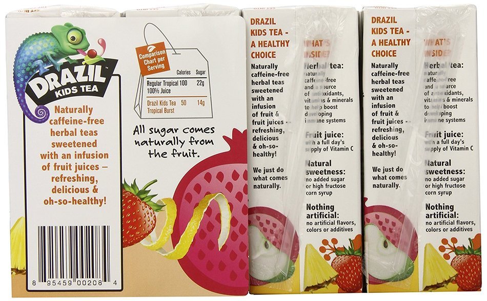 Drazil Kids Tea Variety Pack, 216 Ounce N19