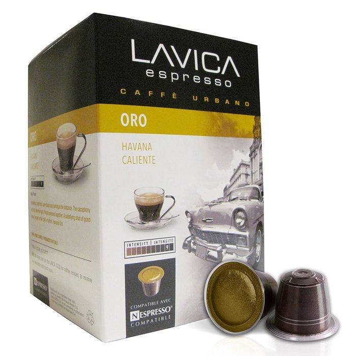 Lavica ORO Nespresso Compatible Capsules | 60 capsules Oro Espresso | Premium Dark Roast | Fits Nespresso Machines...