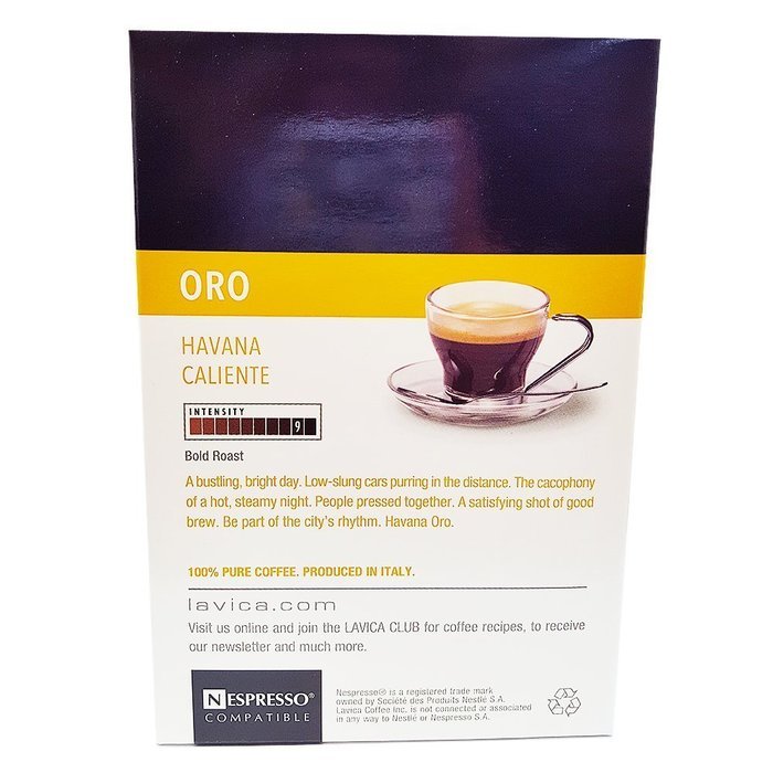 Lavica ORO Nespresso Compatible Capsules | 60 capsules Oro Espresso | Premium Dark Roast | Fits Nespresso Machines... N4