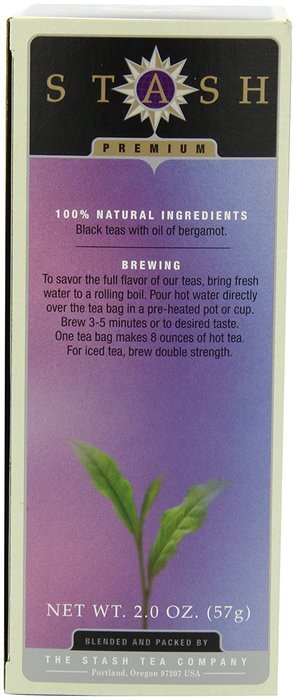 Stash Tea Lemon Ginger Herbal Tea, 30 Count Tea Bags in Foil (Pack of 6) N5