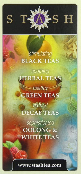 Stash Tea Lemon Ginger Herbal Tea, 30 Count Tea Bags in Foil (Pack of 6) N14