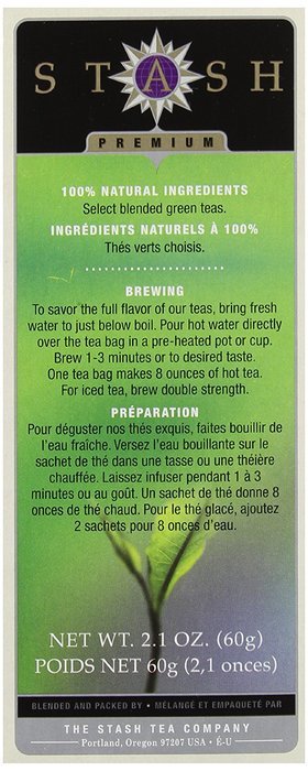 Stash Tea Lemon Ginger Herbal Tea, 30 Count Tea Bags in Foil (Pack of 6) N15