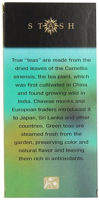 Stash Tea Lemon Ginger Herbal Tea, 30 Count Tea Bags in Foil (Pack of 6) N25