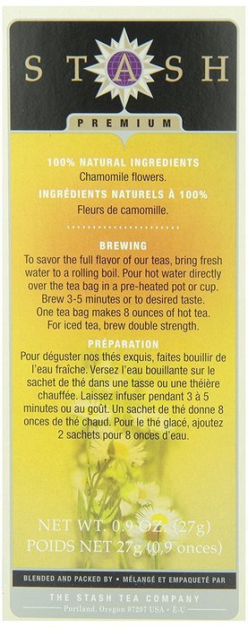 Stash Tea Lemon Ginger Herbal Tea, 30 Count Tea Bags in Foil (Pack of 6) N45