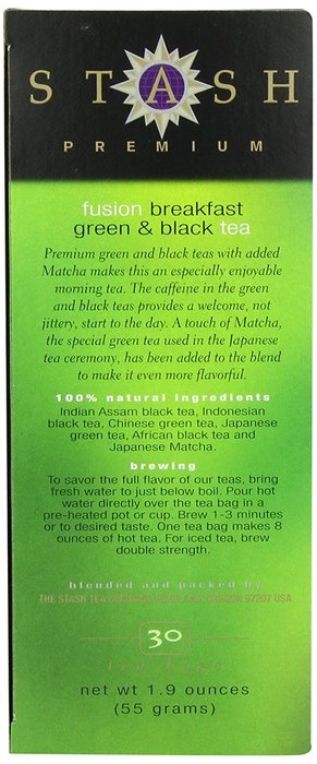 Stash Tea Lemon Ginger Herbal Tea, 30 Count Tea Bags in Foil (Pack of 6) N54
