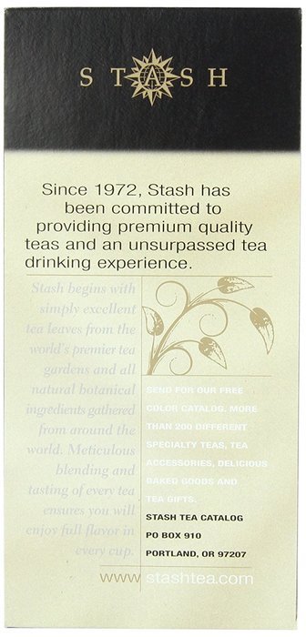 Stash Tea Lemon Ginger Herbal Tea, 30 Count Tea Bags in Foil (Pack of 6) N64