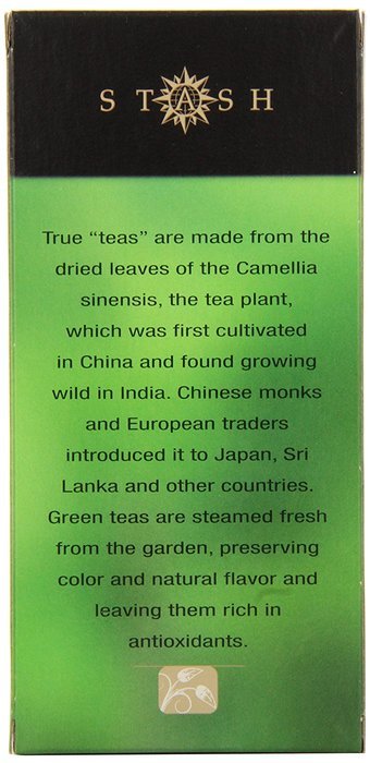 Stash Tea Lemon Ginger Herbal Tea, 30 Count Tea Bags in Foil (Pack of 6) N76