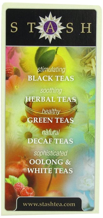 Stash Tea Lemon Ginger Herbal Tea, 30 Count Tea Bags in Foil (Pack of 6) N88