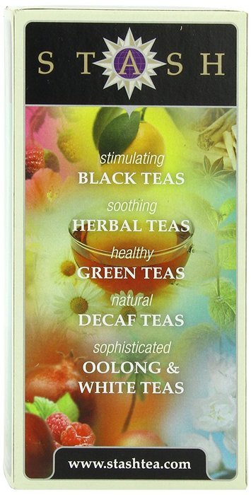 Stash Tea Lemon Ginger Herbal Tea, 30 Count Tea Bags in Foil (Pack of 6) N90