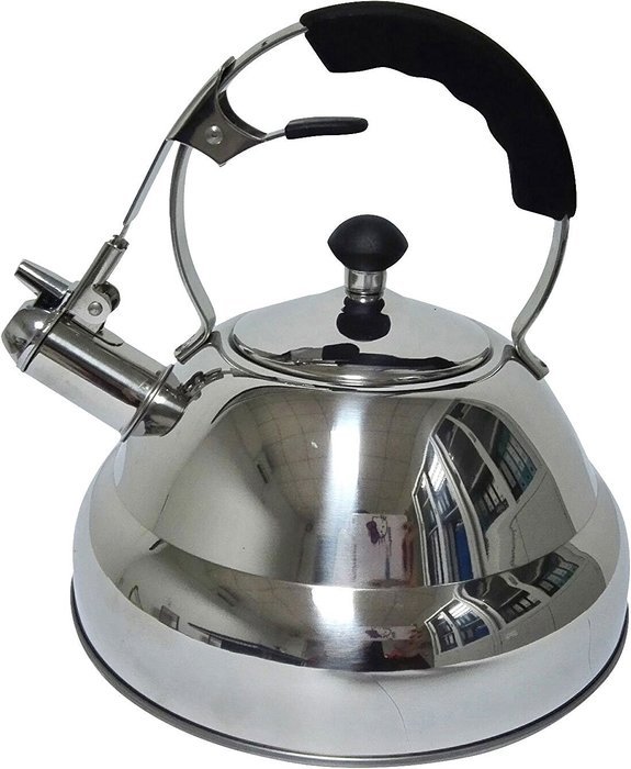 Vescoware Premium Whistling Tea Kettle, Rust Resistant Stainless Steel Teapot - 3.2-Qt