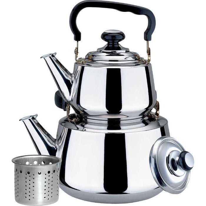 Stainless Steel Double Tea Kettle