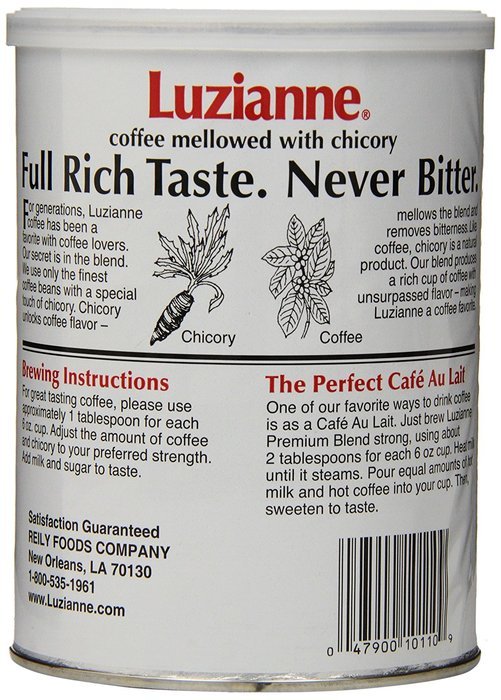 Luzianne Premium Blend Coffee & Chicory, 16 Ounce Cans (Pack of 3) N2