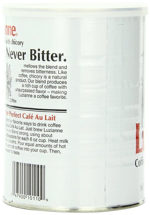 Luzianne Premium Blend Coffee & Chicory, 16 Ounce Cans (Pack of 3) N4