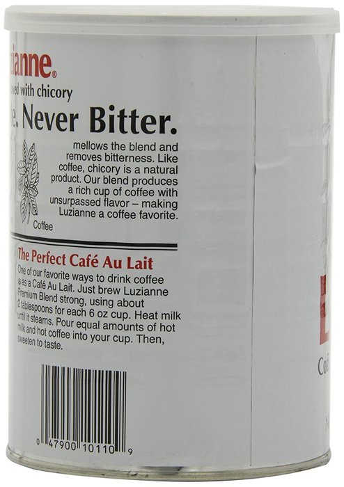 Luzianne Premium Blend Coffee & Chicory, 16 Ounce Cans (Pack of 3) N5