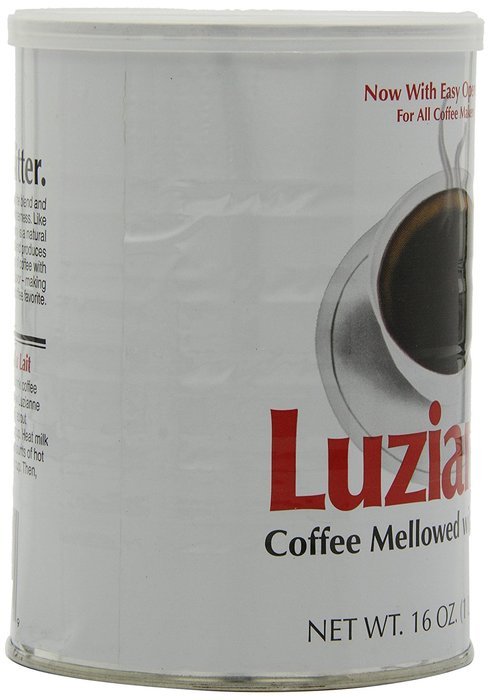 Luzianne Premium Blend Coffee & Chicory, 16 Ounce Cans (Pack of 3) N6