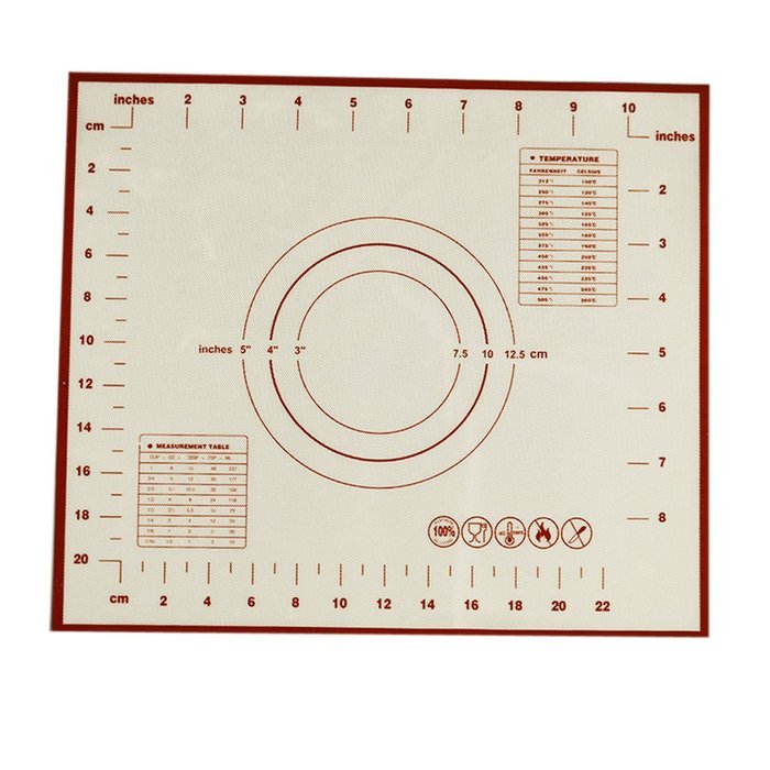Lasten&reg; Silicone Mat Set, Beige Premium Silicone Baking Mat, Silicone Kneading Mat, Non Stick Heat Resistant,... N3