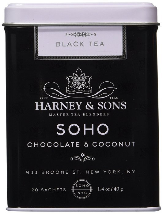 Harney & Sons SoHo Chocolate Coconut Tea - 20 Count Sachet Tin
