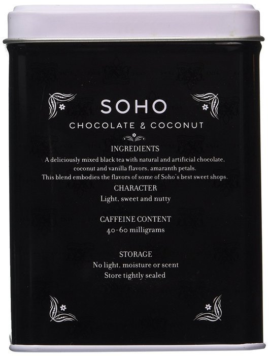 Harney & Sons SoHo Chocolate Coconut Tea - 20 Count Sachet Tin N2