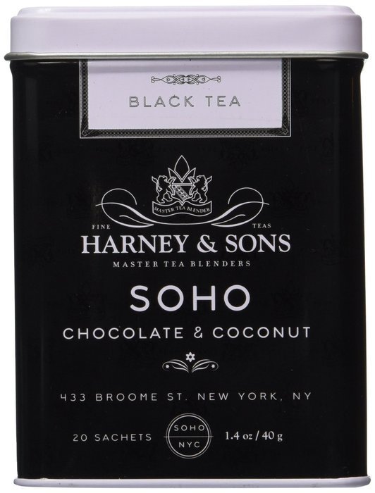 Harney & Sons SoHo Chocolate Coconut Tea - 20 Count Sachet Tin N5