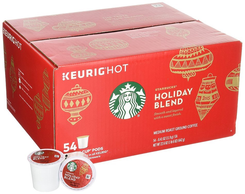 Starbucks Coffee Holiday Blend Keurig K-Cups, 54 Counts N2