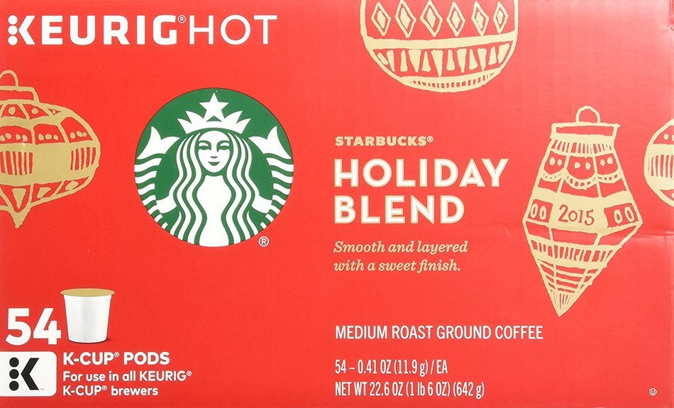 Starbucks Coffee Holiday Blend Keurig K-Cups, 54 Counts N4