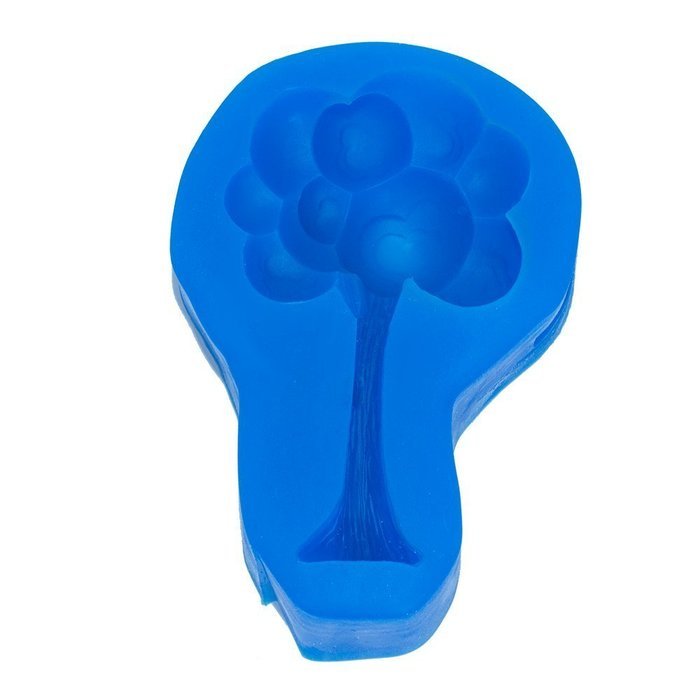 First Impression Molds B250 Cartoon Tree 1 Silicone Cake Decorating Mold, Large, Blue
