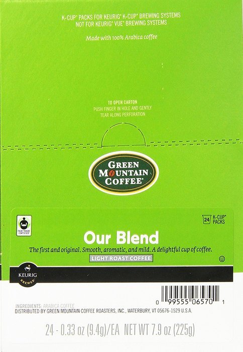 Green Mountain Coffee K-Cup Portion Pack for Keurig K-Cup Brewers, Our Blend (Pack of 96) N3