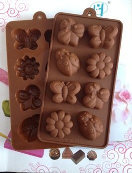 Flower & Butterfly Shape Silicone Cake Mold Chocolate Fondant Tools Decoration Bakeware Cupcake Baking Molds (...