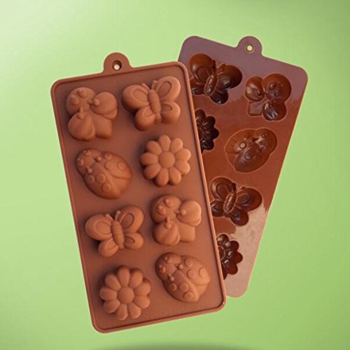 Flower & Butterfly Shape Silicone Cake Mold Chocolate Fondant Tools Decoration Bakeware Cupcake Baking Molds (... N2