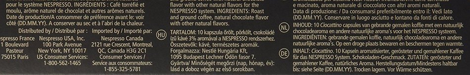 NESPRESSO OriginalLine: CIOCATTINO 10 Count N3