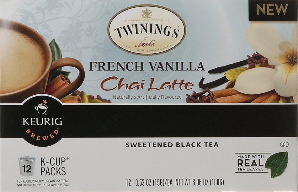 Twinings French Vanilla Chai Latte K-Cup, 12 Count N2