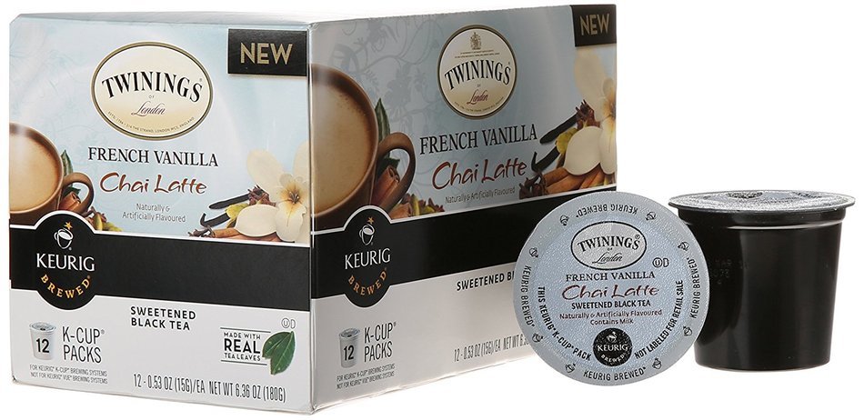 Twinings French Vanilla Chai Latte K-Cup, 12 Count N5