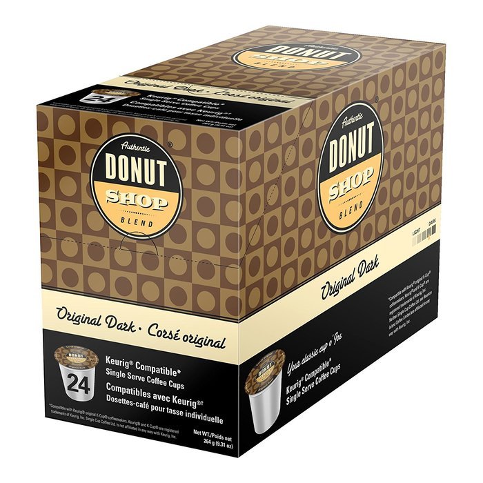 Authentic Donut Shop Blend Vanilla Hazelnut Single Cup Coffee for Keurig K-Cup Brewers, 24 Count N15
