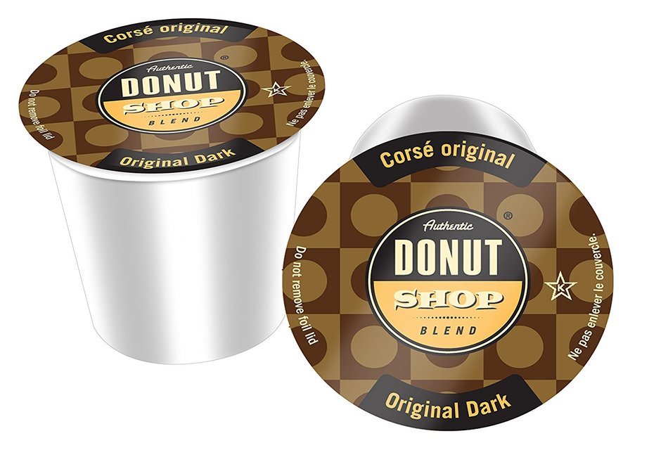 Authentic Donut Shop Blend Vanilla Hazelnut Single Cup Coffee for Keurig K-Cup Brewers, 24 Count N16