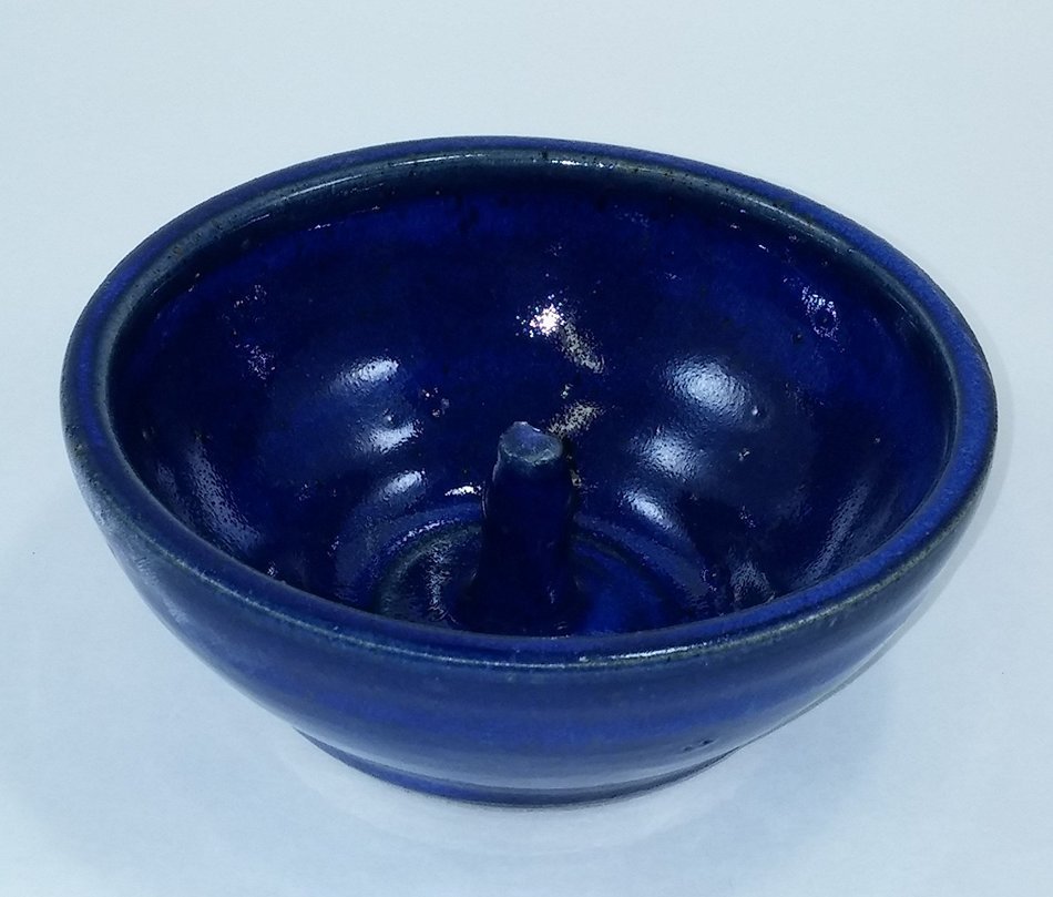 Aunt Chris' Pottery - Hand Made Clay - Individual Apple Baking and Serving Dish - With Molden-In - Fast Baking... N19