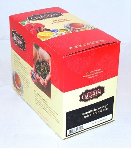 Celestial Seasonings Mandarin Orange Spice Tea, K-cups For Keurig Brewers, 24-count Boxes (Pack of 2)
