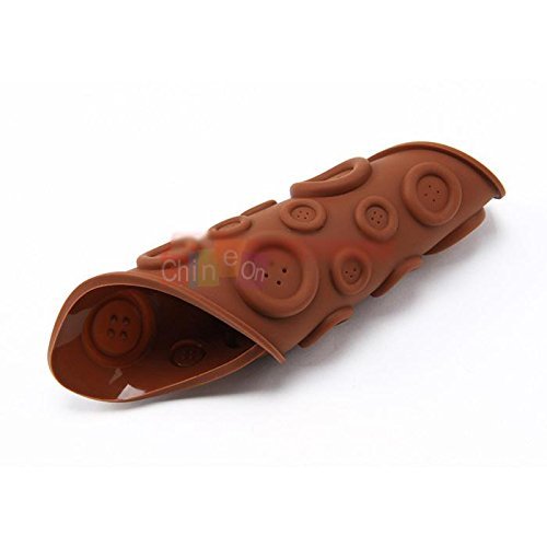1pcs, Lovely Fastener Design Cake Cookie Chocolate Silicone Gel Mold Mould Baking Tray N3