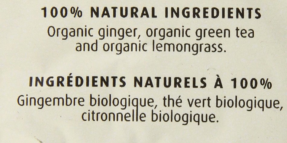 Stash Tea Organic Green Tea Bags in Foil, Lemon Ginger, 100 Count N4