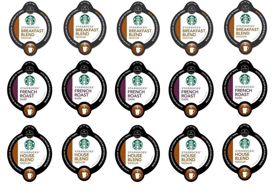 30 Count - Starbucks Variety Vue Coffee Cup for Keurig Vue Brewers
