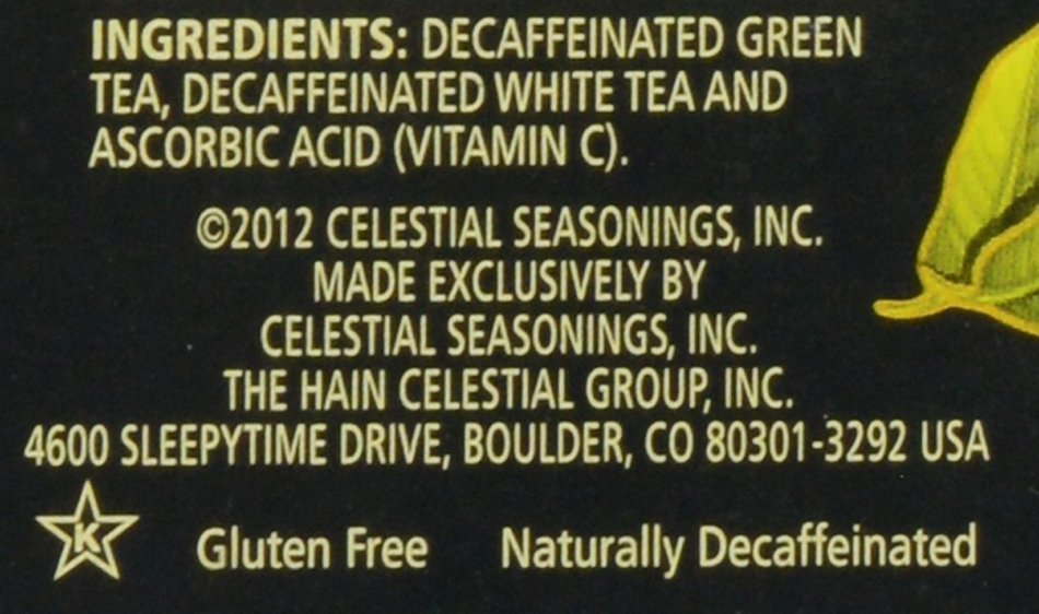 Celestial Seasonings Decaf Green Tea, 40 Count N6