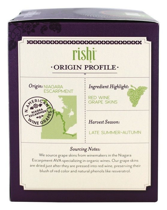 Rishi Tea Organic Pu-Erh Tea Bordeaux -- 15 Tea Bags N4